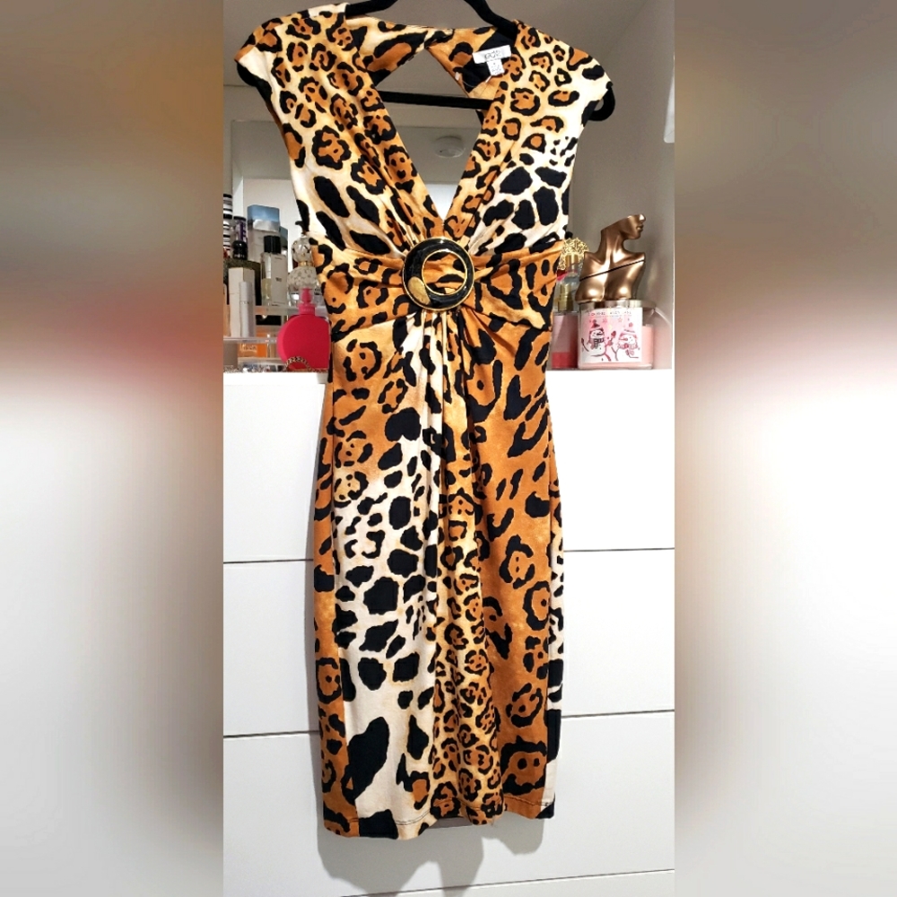 Cache Animal Print Dresa
